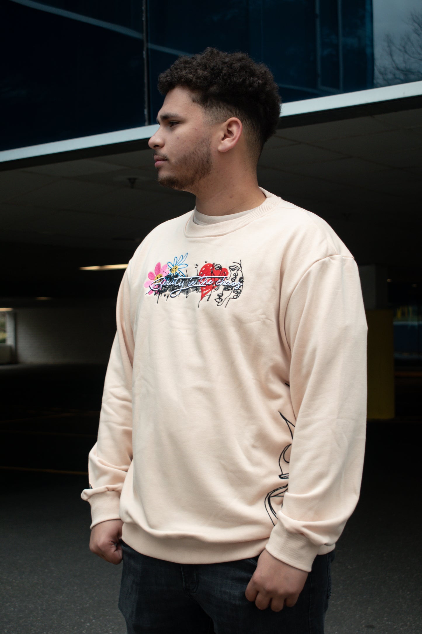 Chaos Crewneck (Cream)