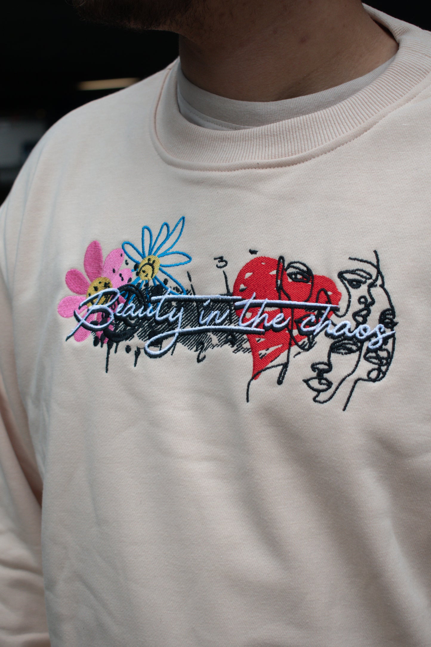 Chaos Crewneck (Cream)