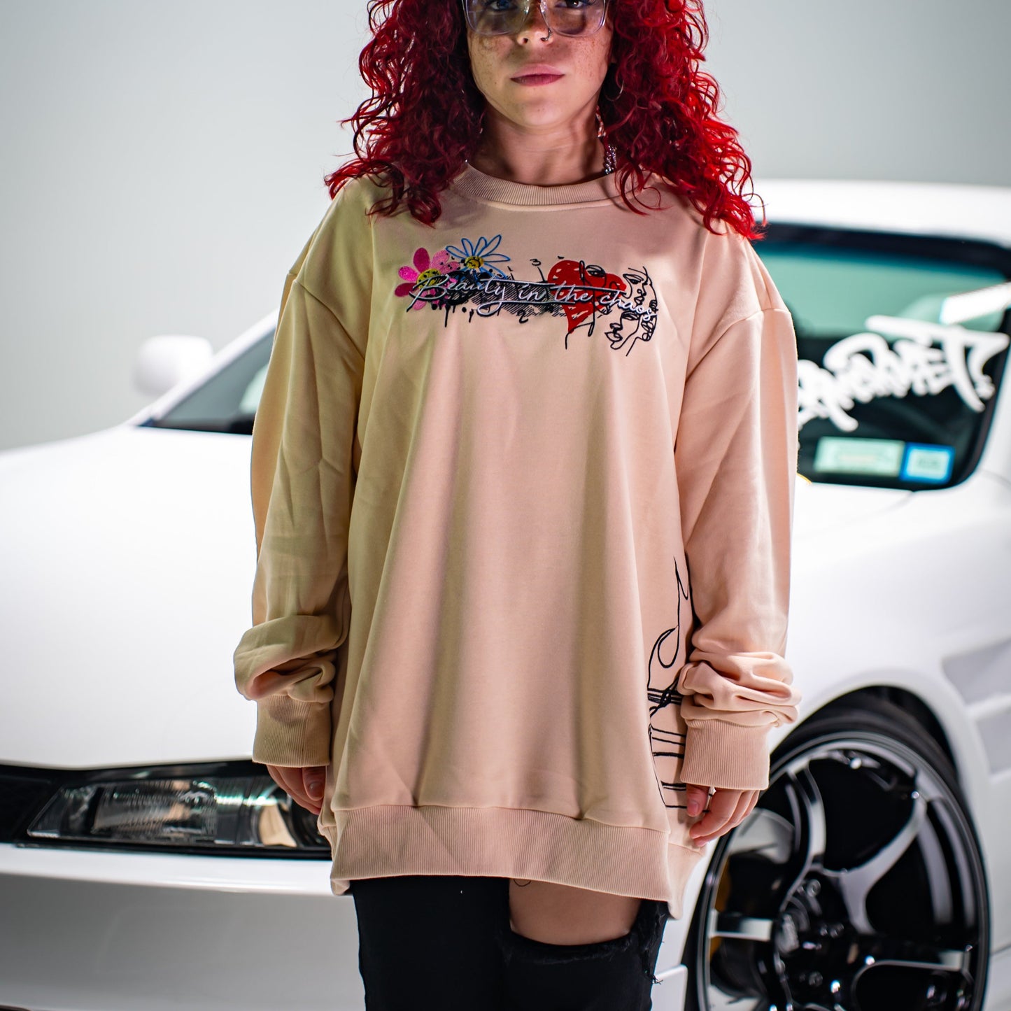 Chaos Crewneck (Cream)