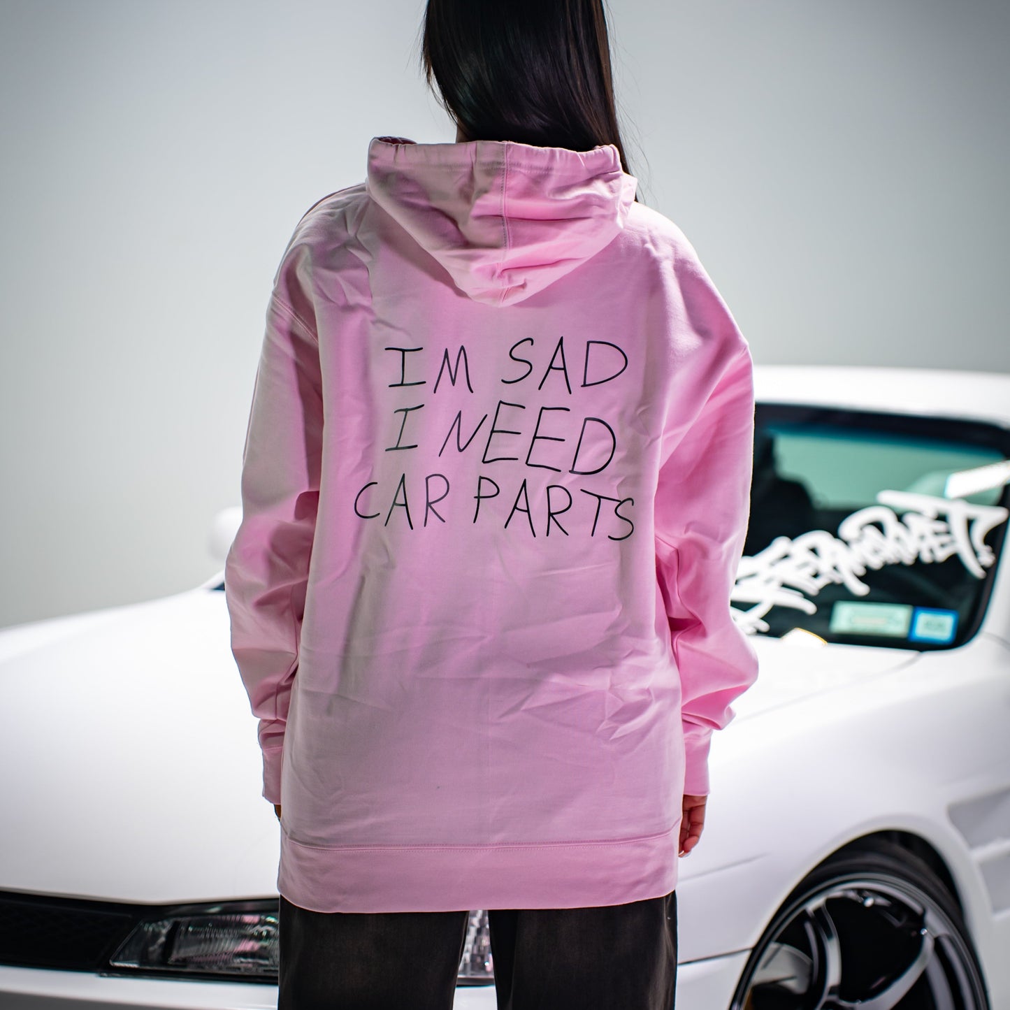 Im Sad Hoodie Pink