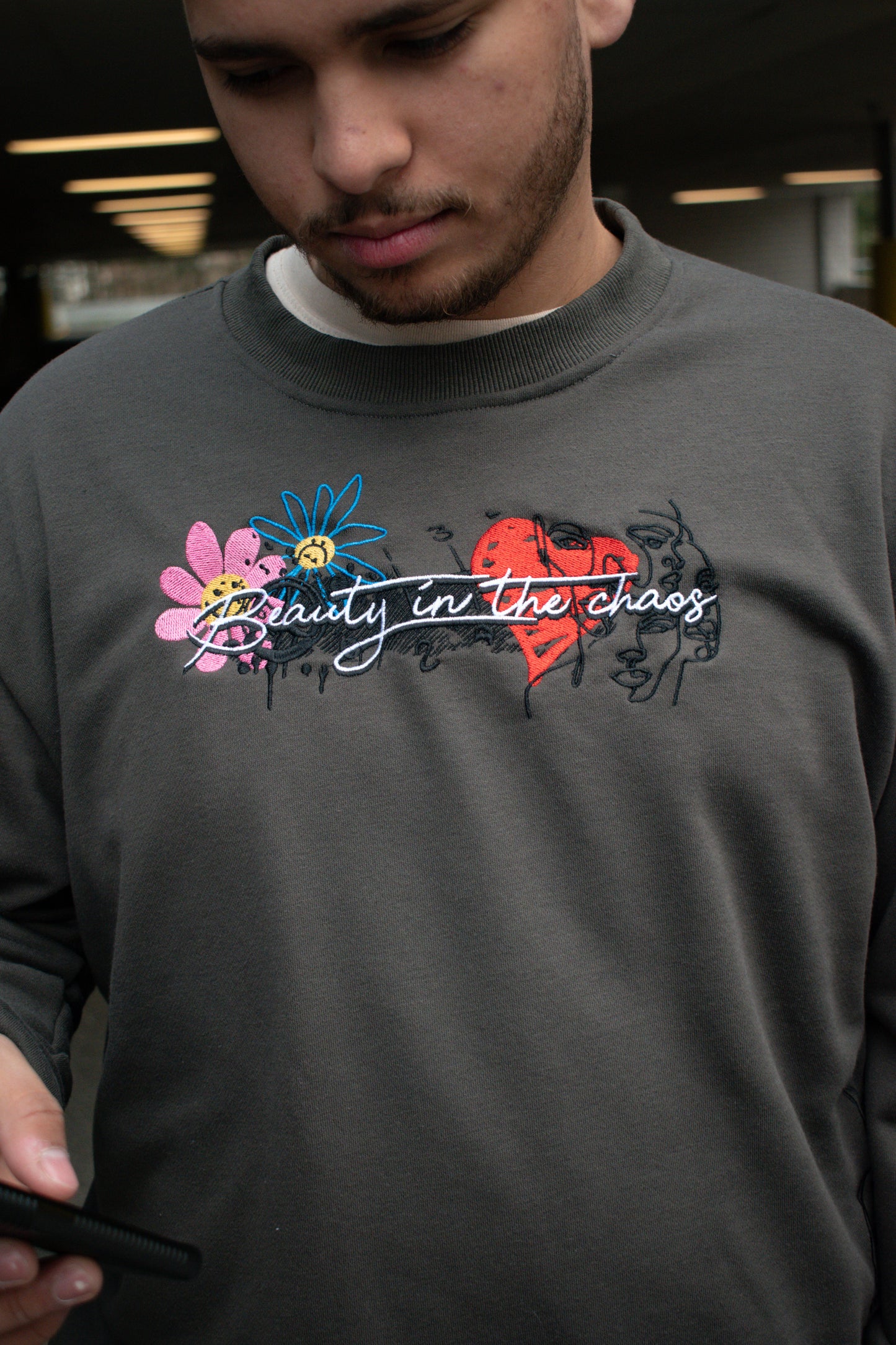 Chaos Crewneck (Gray)